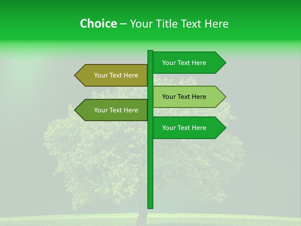 Country Hill Front PowerPoint Template