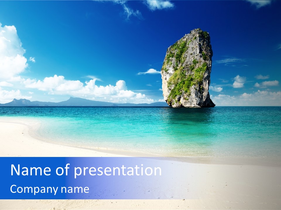Aonang Blue Wave PowerPoint Template