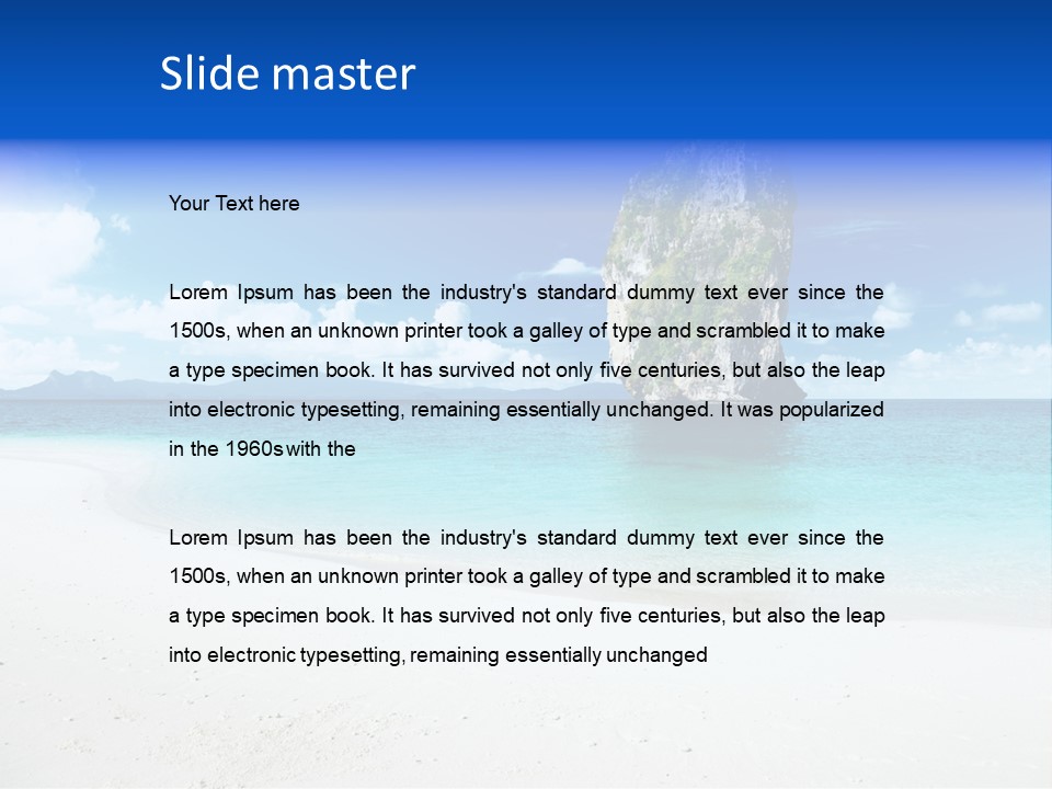 Aonang Blue Wave PowerPoint Template