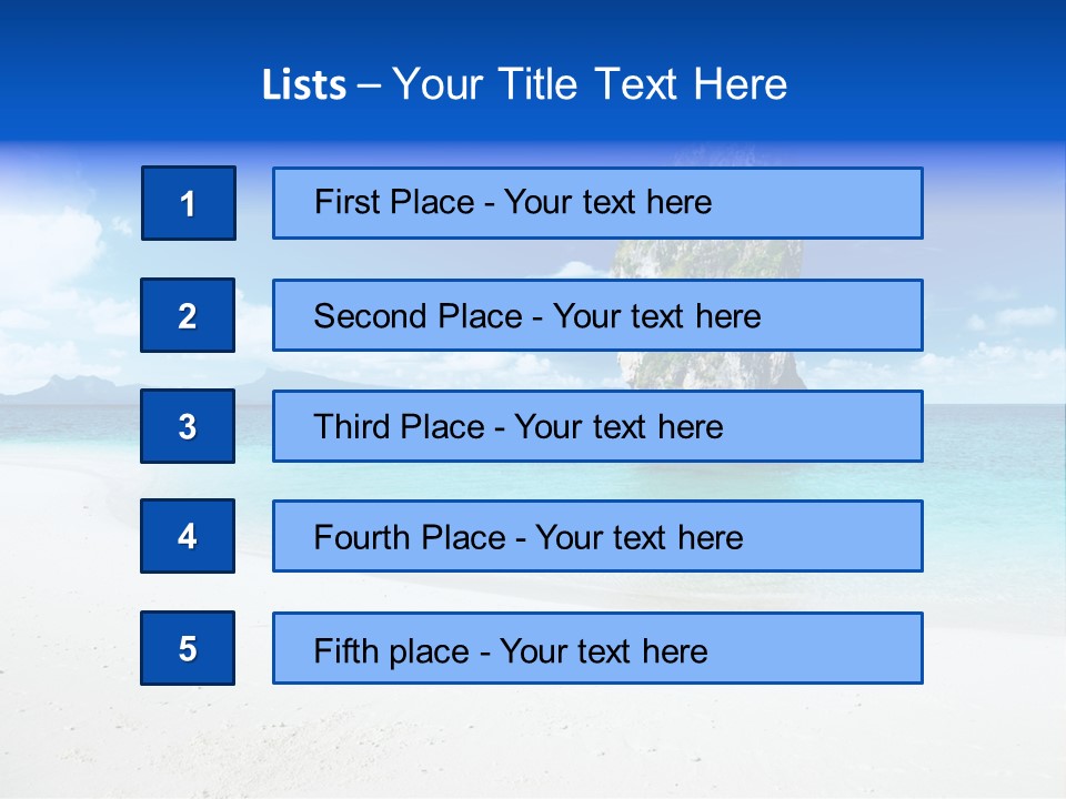 Aonang Blue Wave PowerPoint Template
