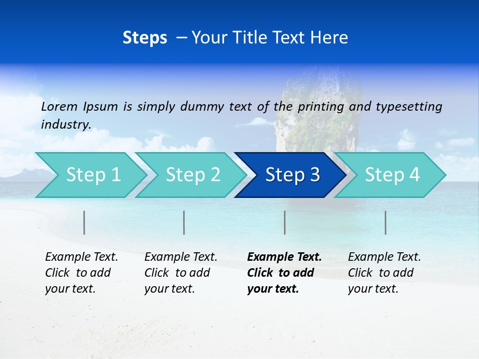 Aonang Blue Wave PowerPoint Template