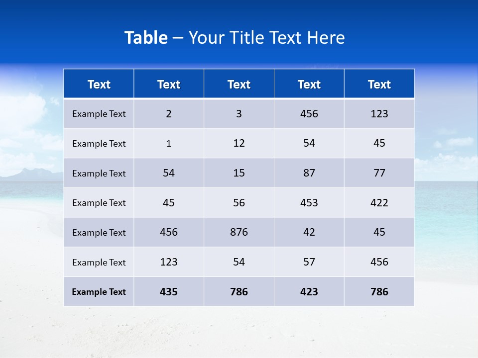 Aonang Blue Wave PowerPoint Template