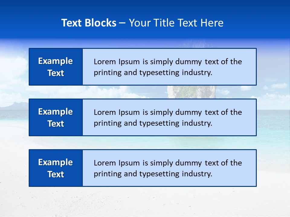 Aonang Blue Wave PowerPoint Template