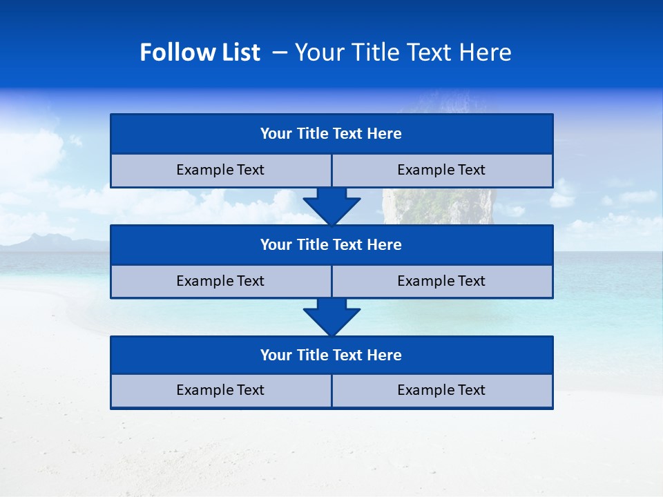 Aonang Blue Wave PowerPoint Template