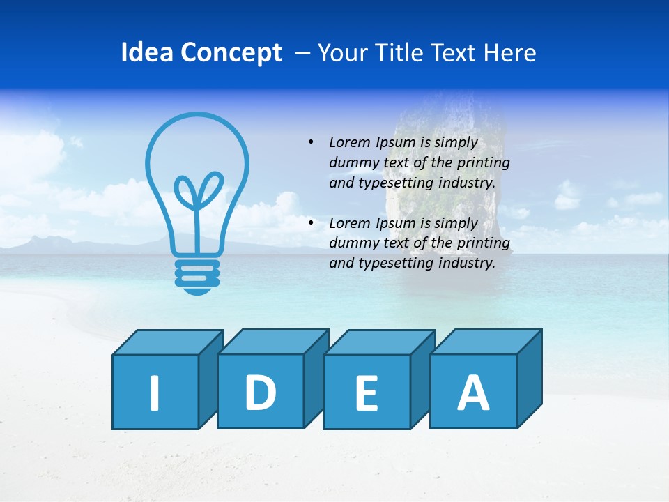 Aonang Blue Wave PowerPoint Template