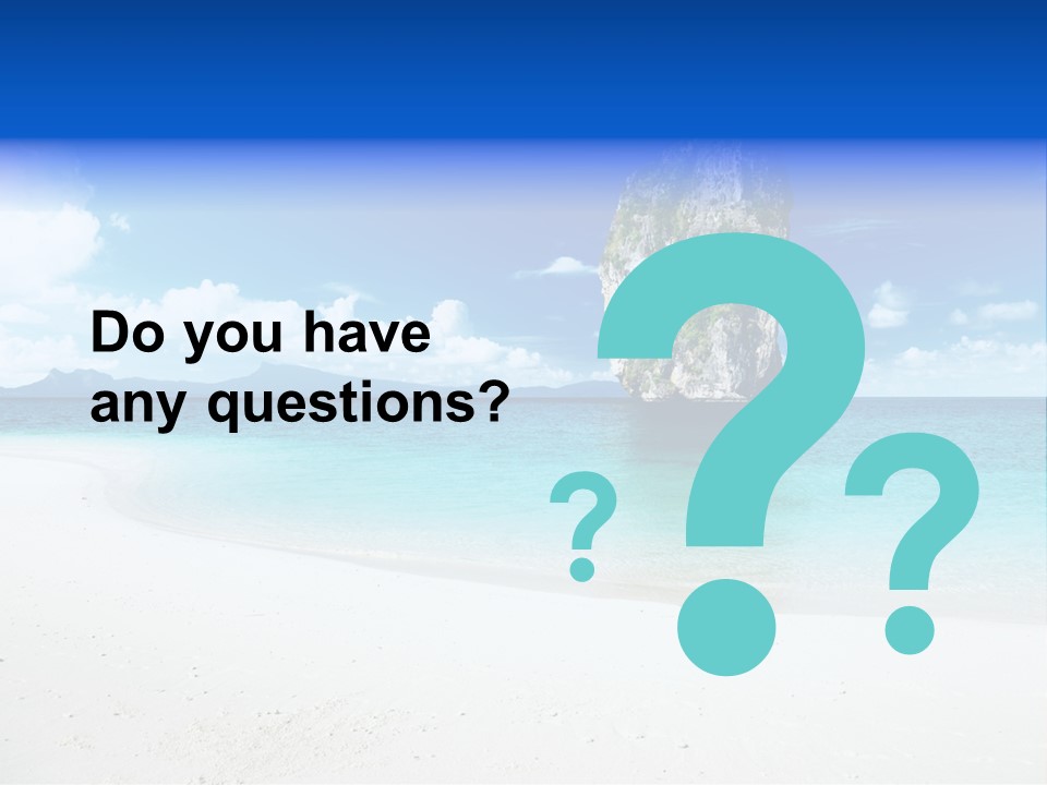 Aonang Blue Wave PowerPoint Template