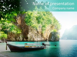 Tourism Asian Sand PowerPoint Template