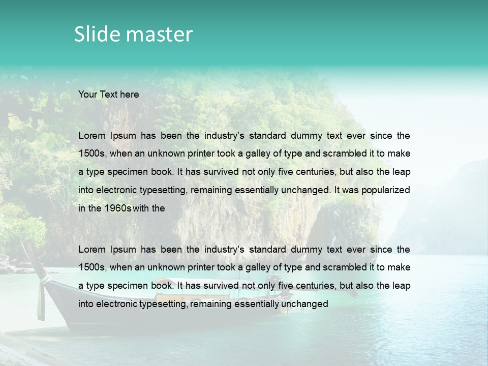 Tourism Asian Sand PowerPoint Template