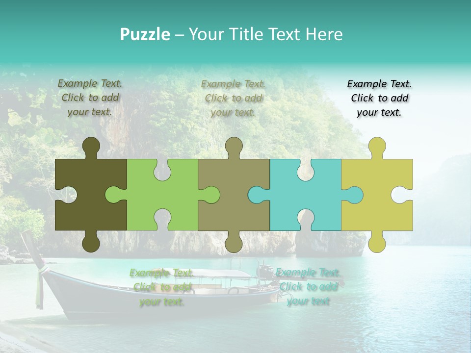 Tourism Asian Sand PowerPoint Template