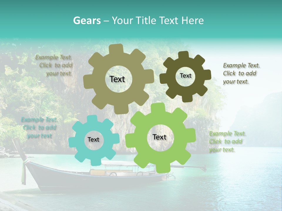 Tourism Asian Sand PowerPoint Template