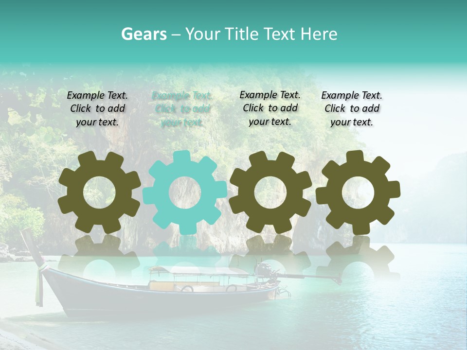 Tourism Asian Sand PowerPoint Template