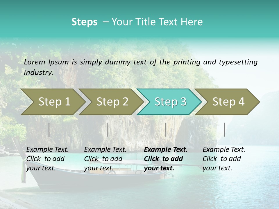 Tourism Asian Sand PowerPoint Template