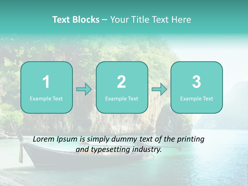 Tourism Asian Sand PowerPoint Template