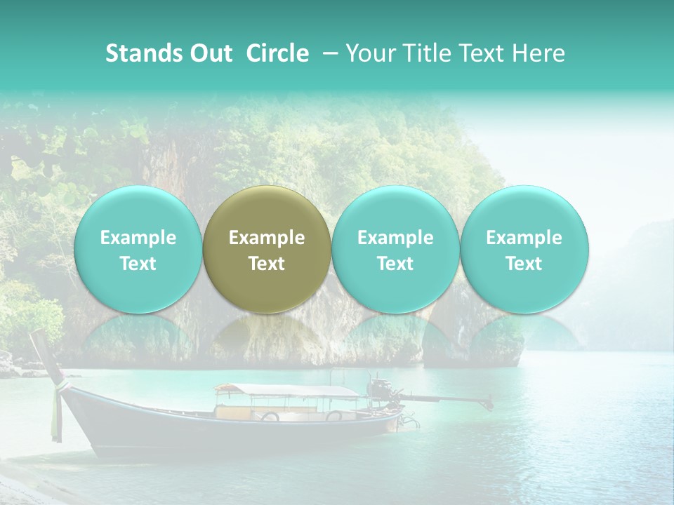 Tourism Asian Sand PowerPoint Template