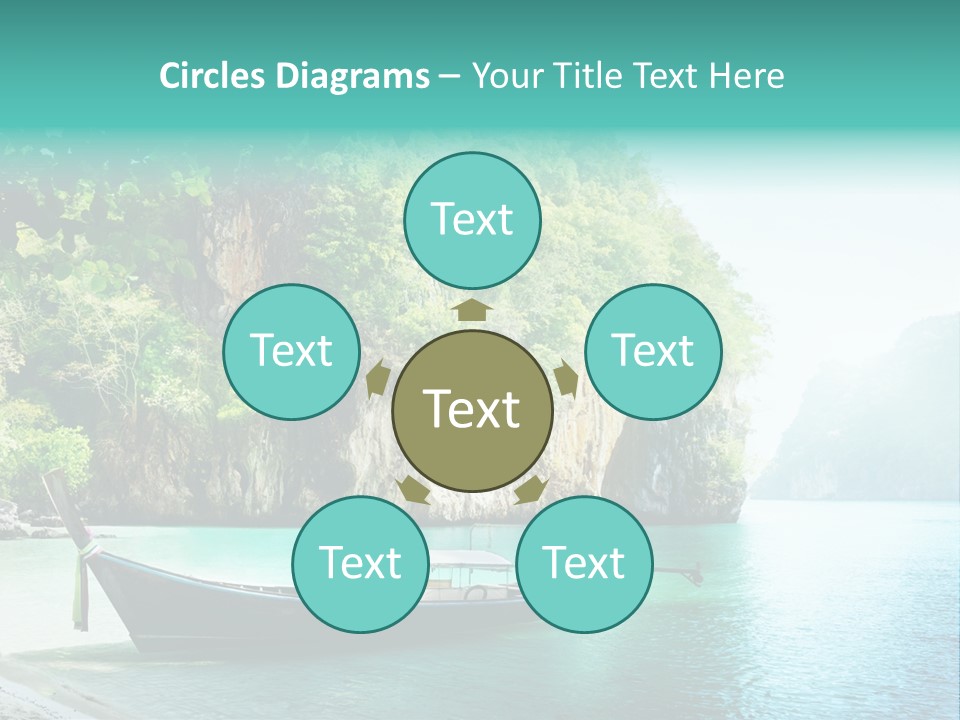 Tourism Asian Sand PowerPoint Template