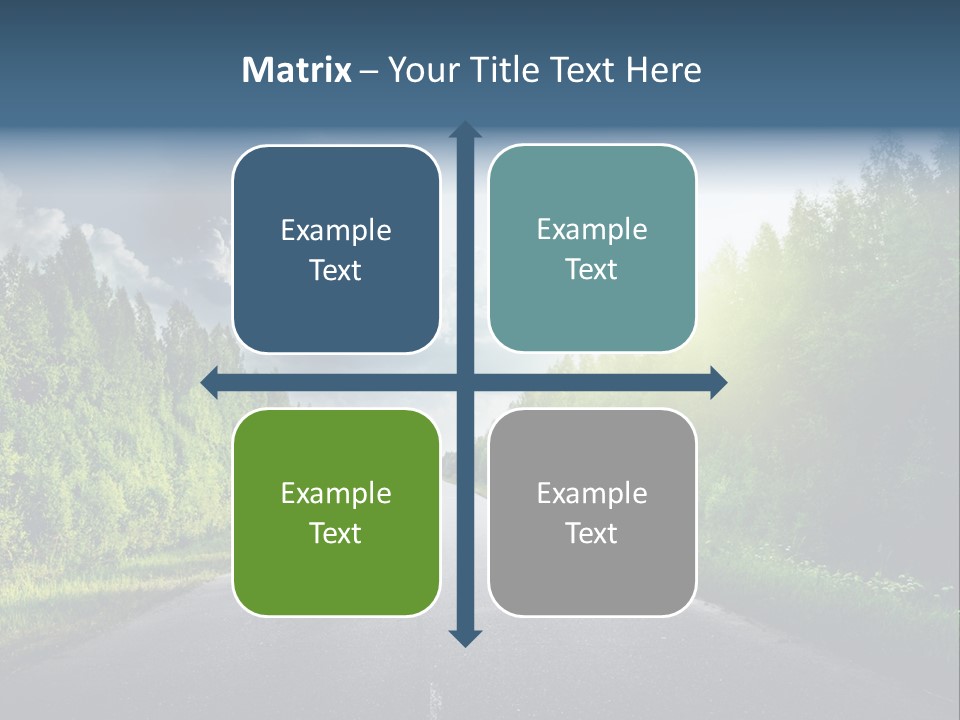 Transport Horizon Destination PowerPoint Template