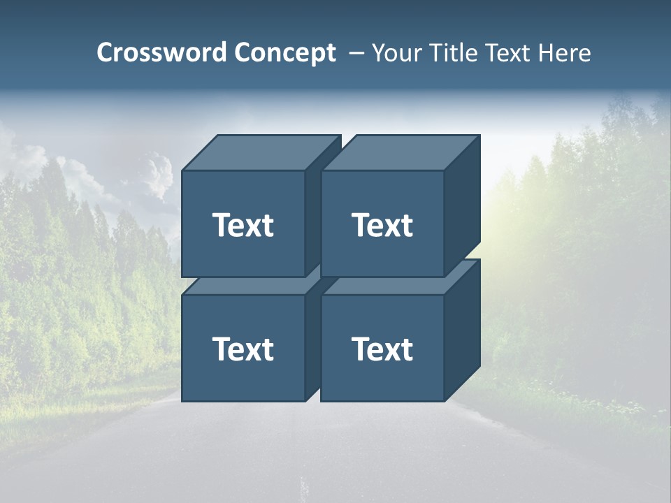 Transport Horizon Destination PowerPoint Template