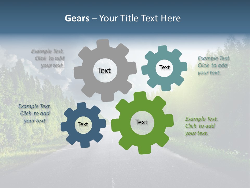 Transport Horizon Destination PowerPoint Template