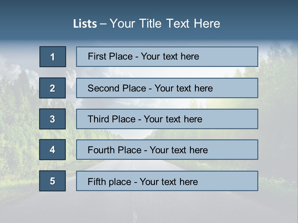Transport Horizon Destination PowerPoint Template