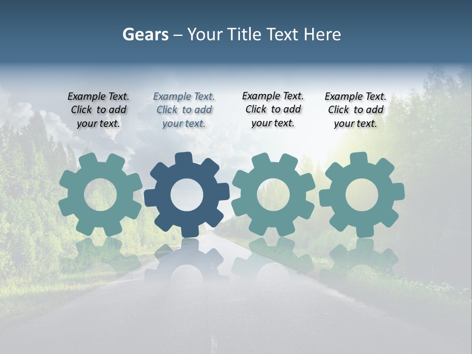 Transport Horizon Destination PowerPoint Template