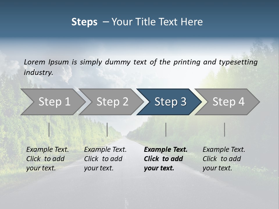 Transport Horizon Destination PowerPoint Template