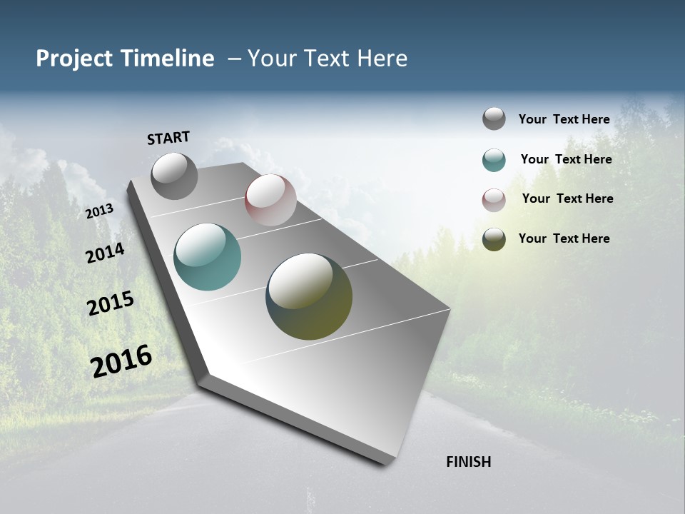 Transport Horizon Destination PowerPoint Template