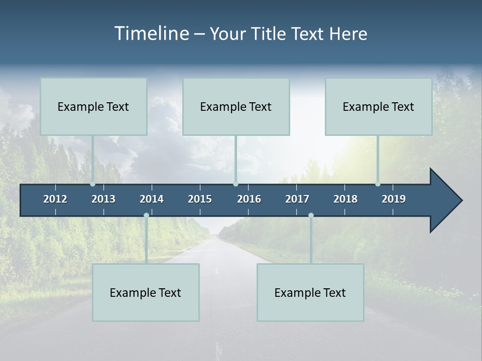 Transport Horizon Destination PowerPoint Template