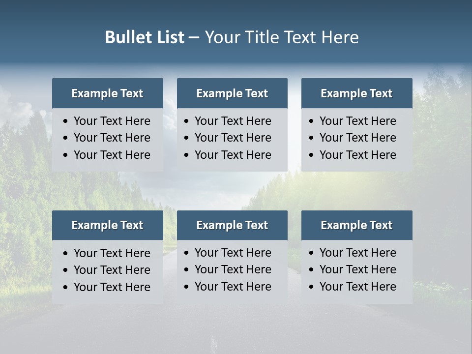 Transport Horizon Destination PowerPoint Template