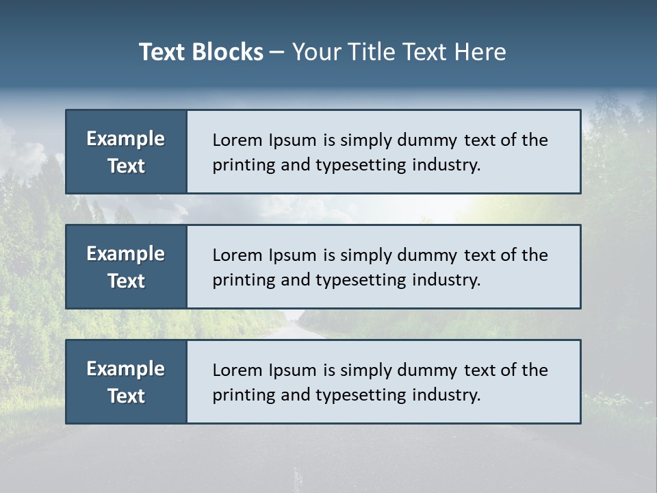 Transport Horizon Destination PowerPoint Template