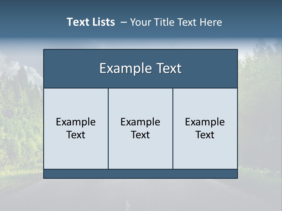 Transport Horizon Destination PowerPoint Template