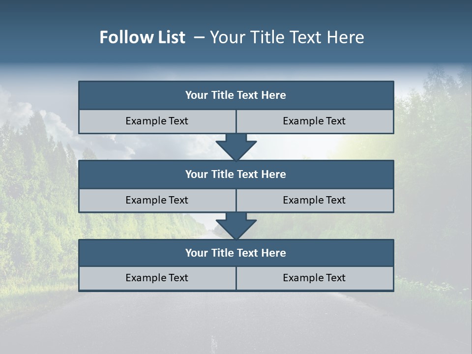 Transport Horizon Destination PowerPoint Template
