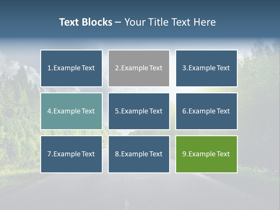 Transport Horizon Destination PowerPoint Template