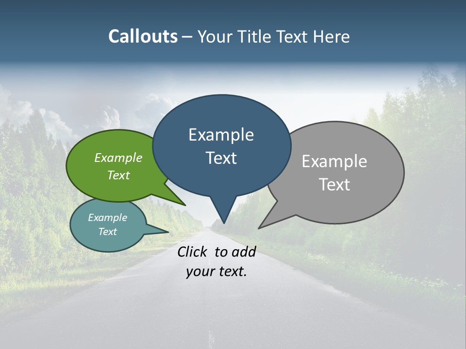 Transport Horizon Destination PowerPoint Template