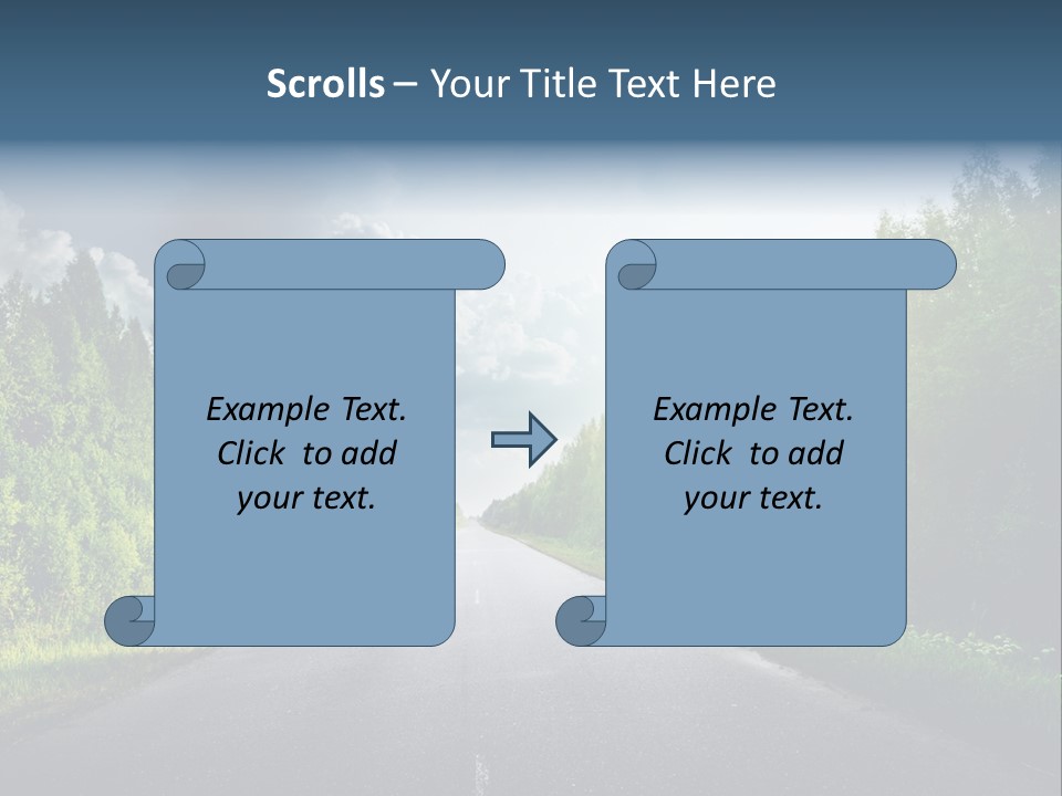Transport Horizon Destination PowerPoint Template