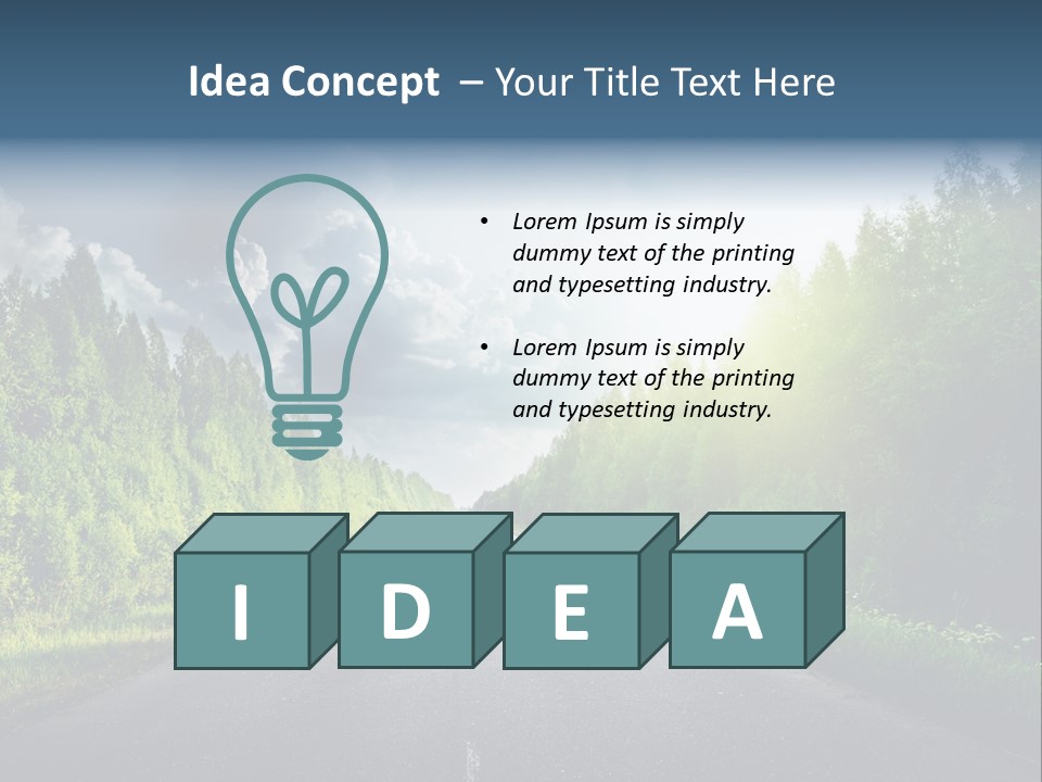 Transport Horizon Destination PowerPoint Template