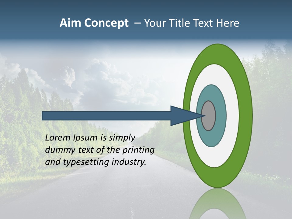 Transport Horizon Destination PowerPoint Template
