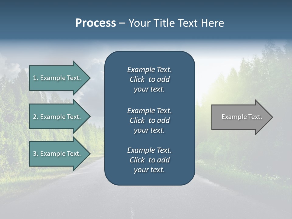 Transport Horizon Destination PowerPoint Template