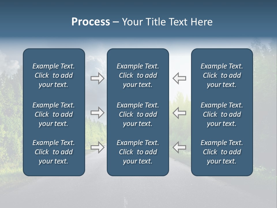 Transport Horizon Destination PowerPoint Template