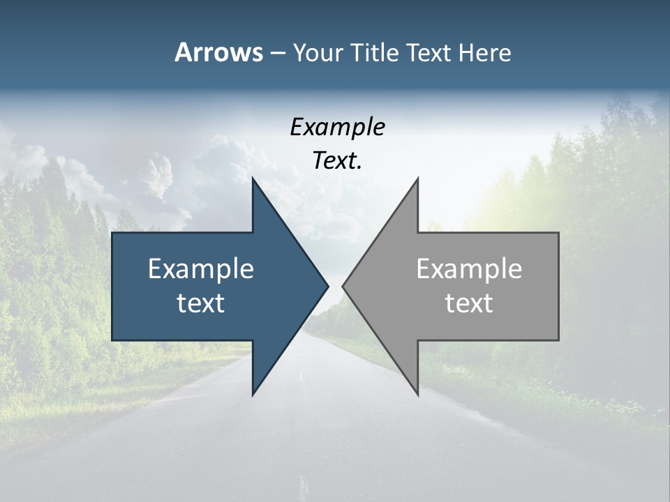 Transport Horizon Destination PowerPoint Template