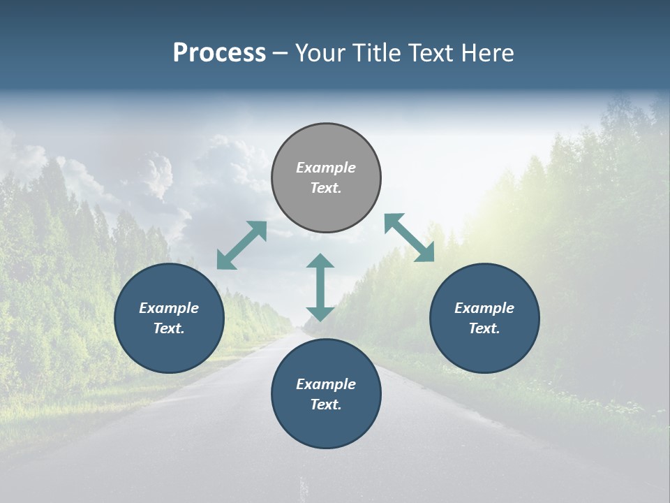 Transport Horizon Destination PowerPoint Template