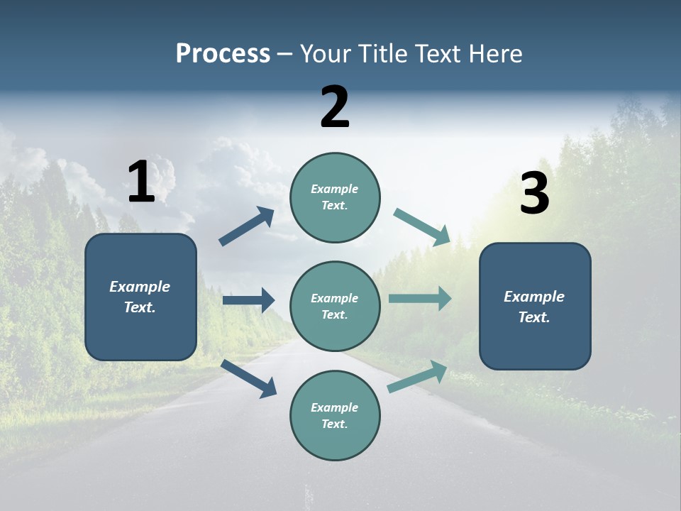 Transport Horizon Destination PowerPoint Template