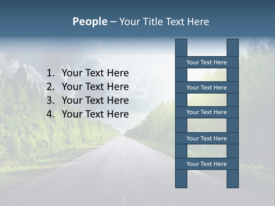 Transport Horizon Destination PowerPoint Template