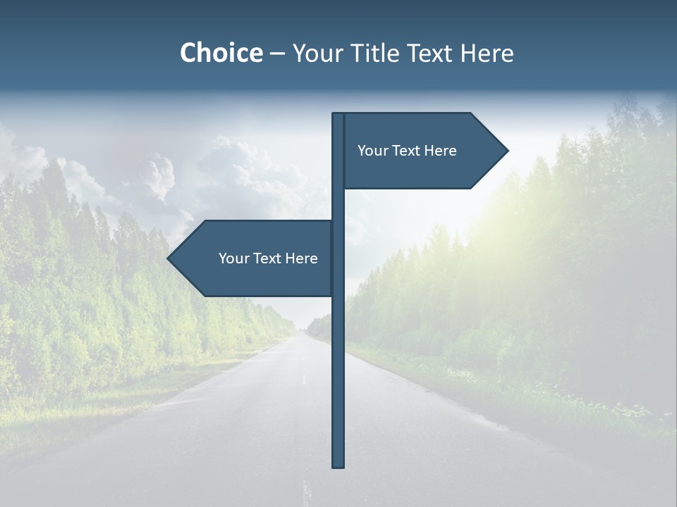 Transport Horizon Destination PowerPoint Template