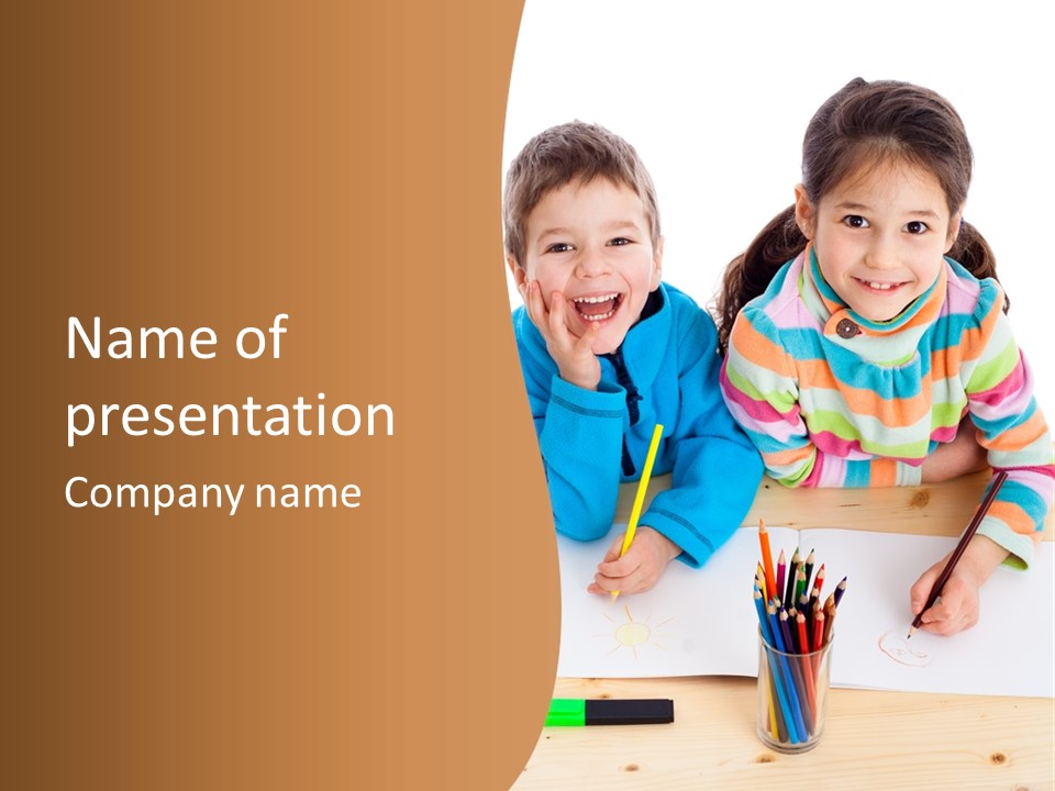 Happy Enjoying Education PowerPoint Template