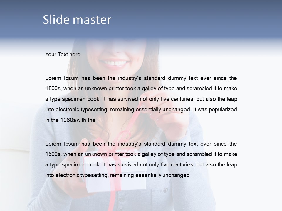 Natural Valentine Face PowerPoint Template