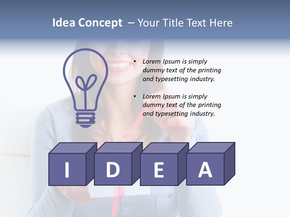 Natural Valentine Face PowerPoint Template