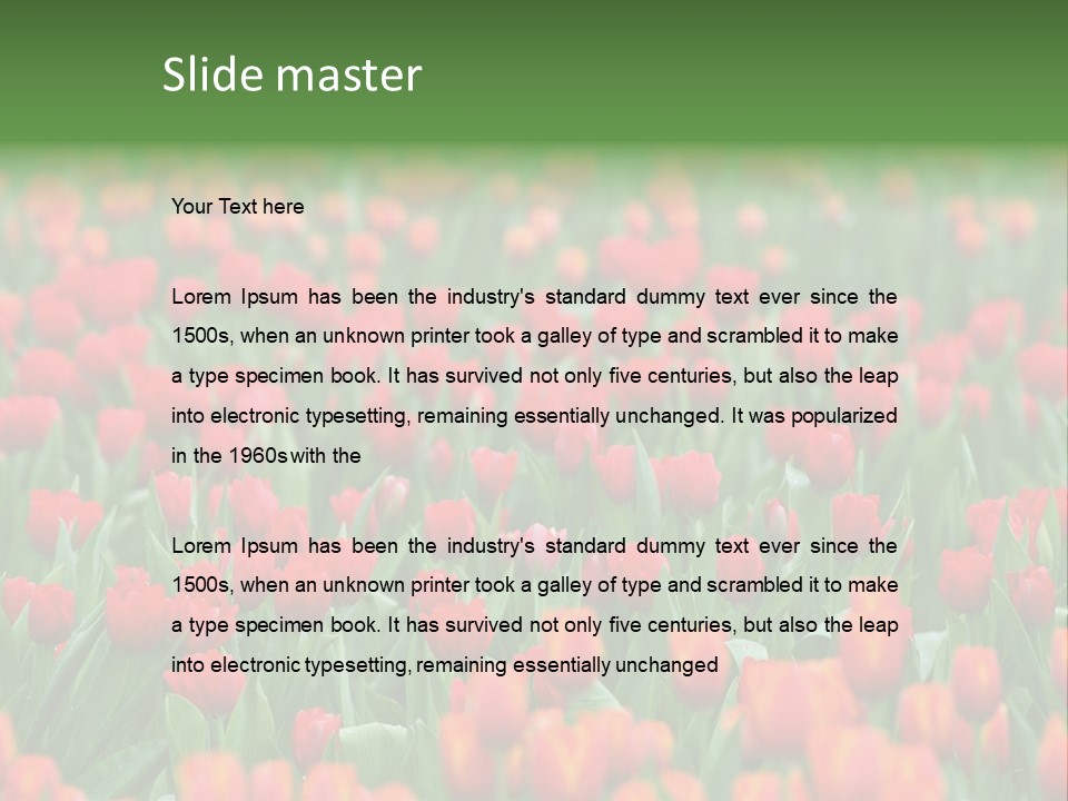 Floral Chiangrai Rural PowerPoint Template