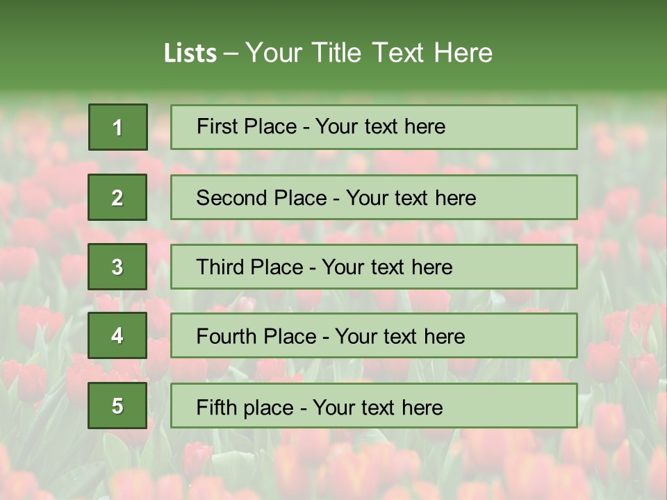 Floral Chiangrai Rural PowerPoint Template