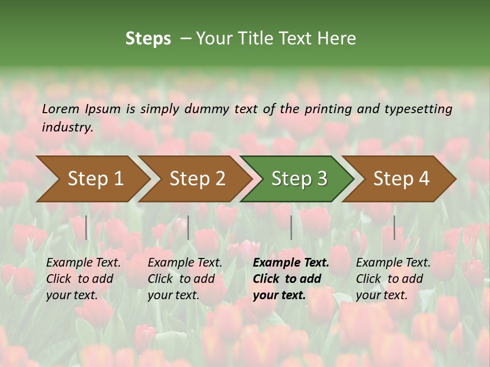 Floral Chiangrai Rural PowerPoint Template