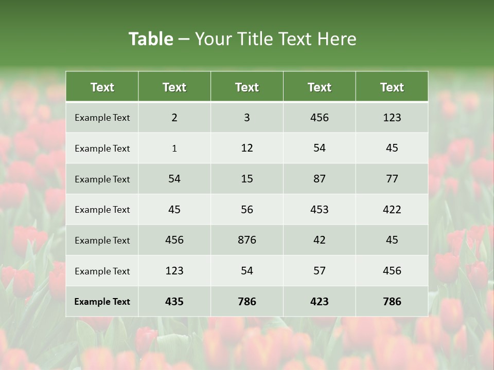 Floral Chiangrai Rural PowerPoint Template
